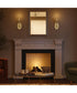 Jheni 1-Light Wall Sconce with Clear Glass Shades Brushed Gold