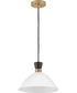 Simon 1-Light Medium Single Light Convertible Pendant in Black