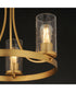 Livingston 3-Light Chandelier Natural Aged Brass