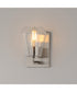 Geode 1-Light Sconce Satin Nickel