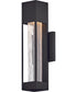 Vapor 1-Light Small Wall Mount Lantern in Black