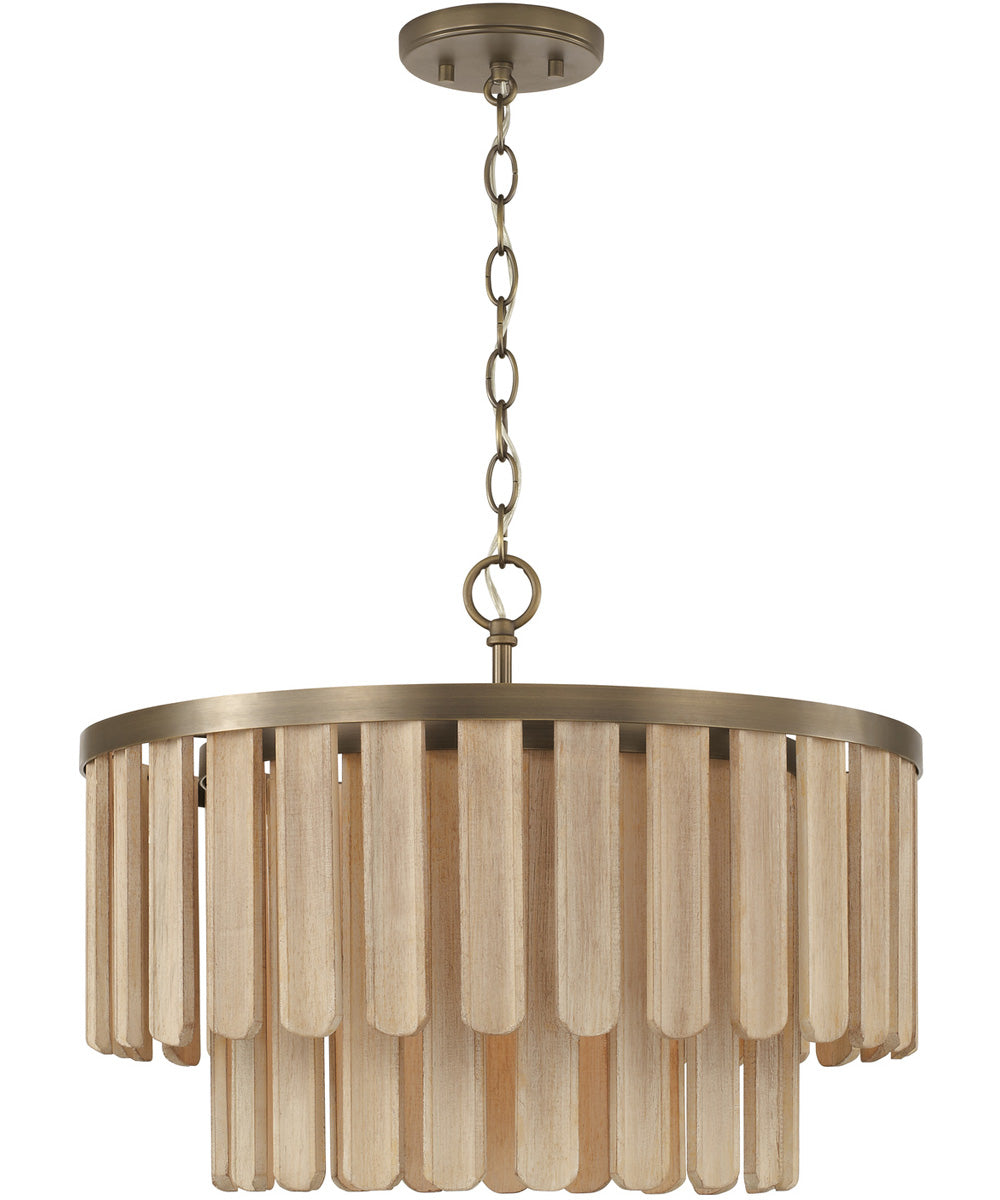 Jada 1-Light Semi-Flush Dark Brass