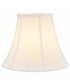 14"W x 11"H White Bell Shantung Lampshade
