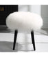 Wooly Sheepskin Accent Stool