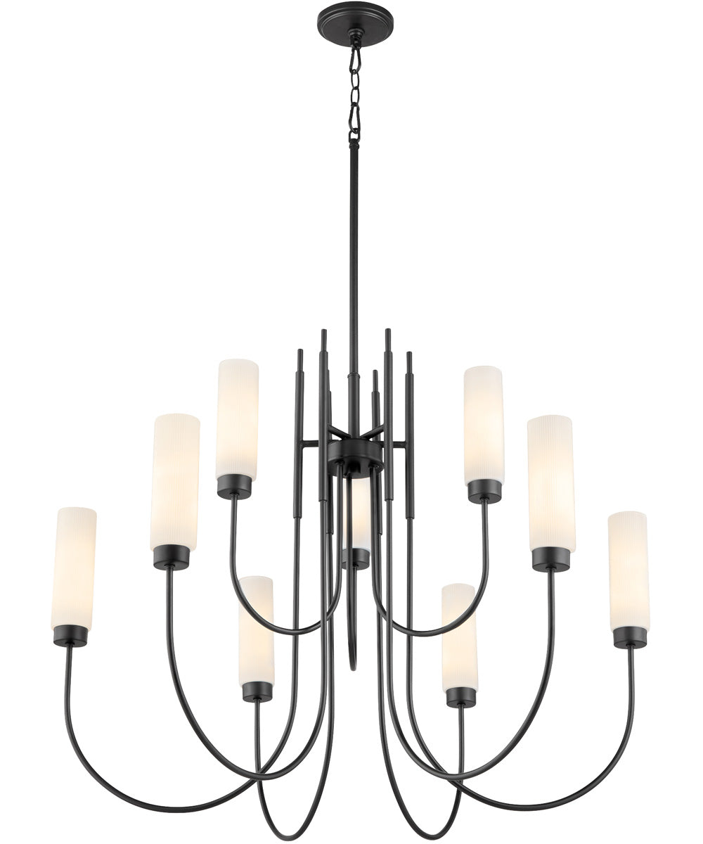 Jerome 9-light Chandelier Matte Black
