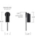 Robbie 1-Light Sconce Matte Black