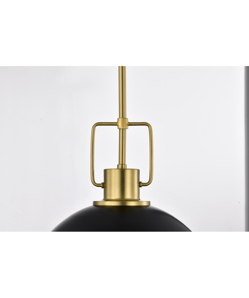 Everton 2-Light Pendant Matte Black