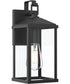 Cantley Medium Outdoor Wall Lantern with Clear Glass Panels Matte Black