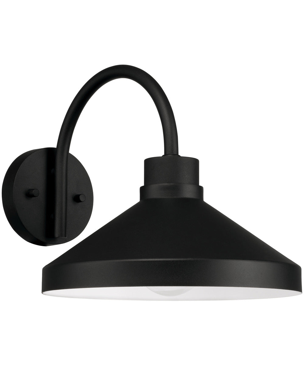 Lofton 1-Light Outdoor Wall-Lantern Black