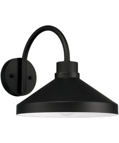 Lofton 1-Light Outdoor Wall-Lantern Black