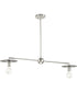 Trimble 2-Light Linear Chandelier Brushed Nickel