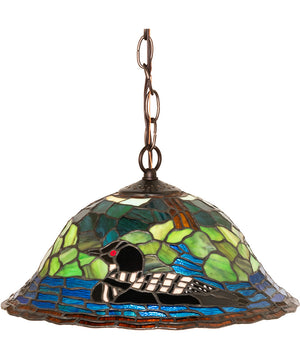 14" Wide Loon Pendant