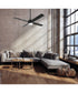 Kelsey 52" 4-blade Indoor Ceiling Fan 1-Light Fan Flat Black
