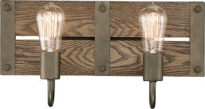 16"W Winchester 2-Light Vanity & Wall Bronze