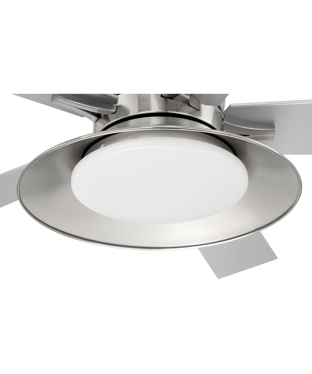 52" Topper 1-Light Fan Brushed Polished Nickel