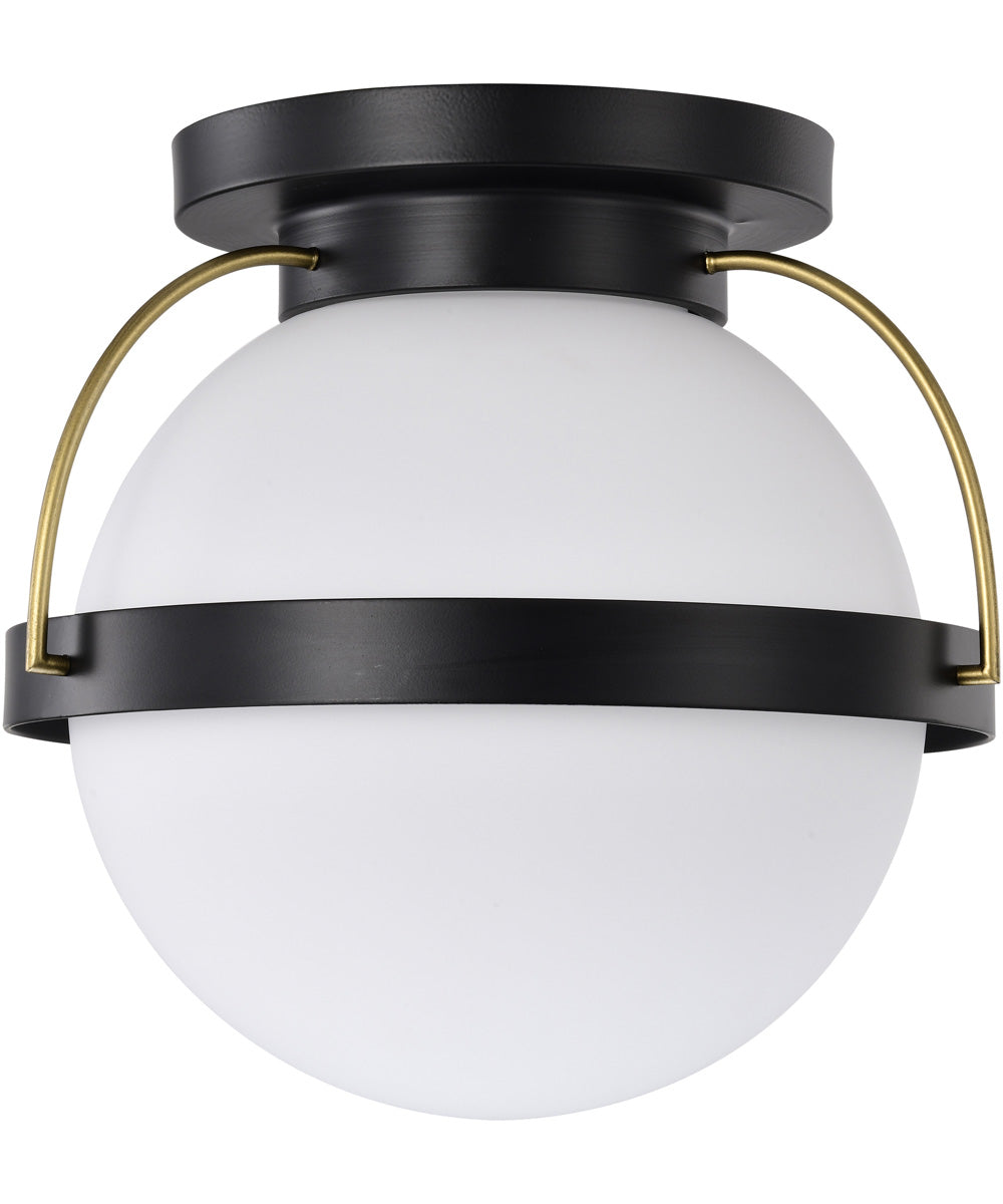 Lakeshore 1-Light Close-to-Ceiling Matte Black