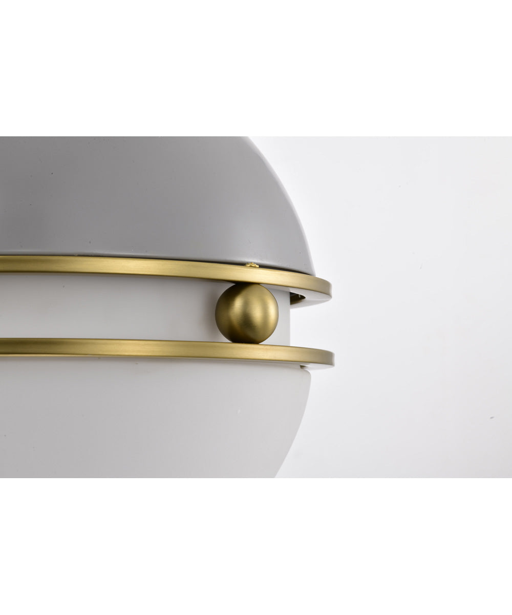 Everton 2-Light Pendant Matte Gray