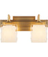 Diamonte 2-light Bath Vanity Light Brushed Brass