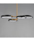 Hoopla 4-Light LED Pendant Black / Gold