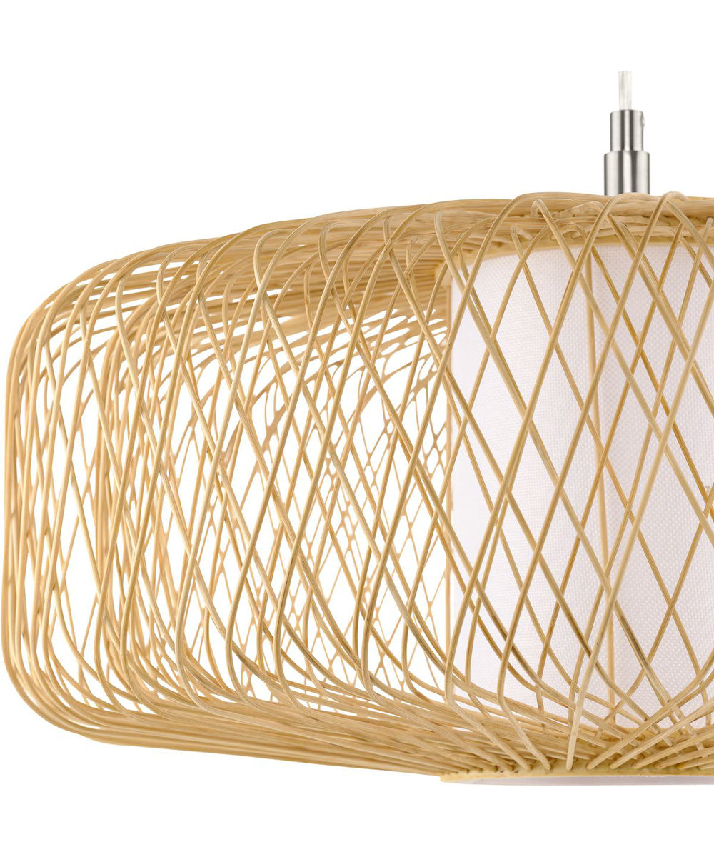 Cordova 1-Light Large Pendant Natural Rattan