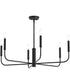 Reines 6-Light Large Chandelier Matte Black