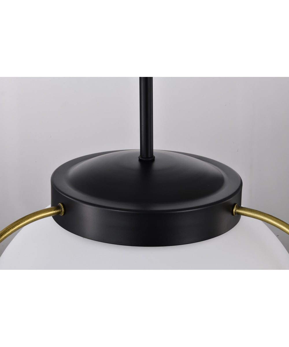 Lakeshore 1-Light Pendant Matte Black