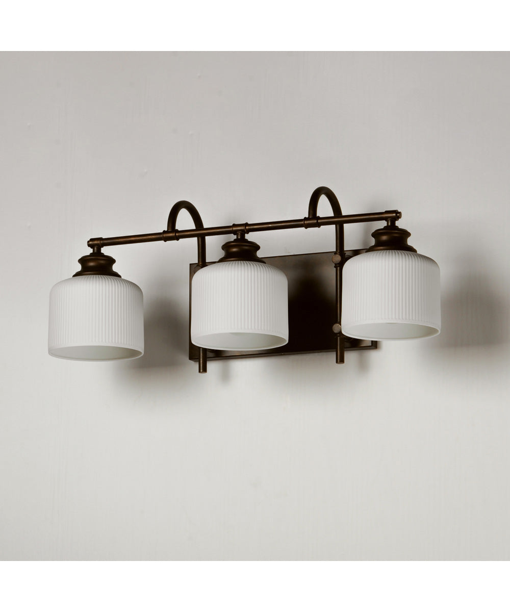 Bisque 3-Light Bath Vanity Oil Rubbed Bronze