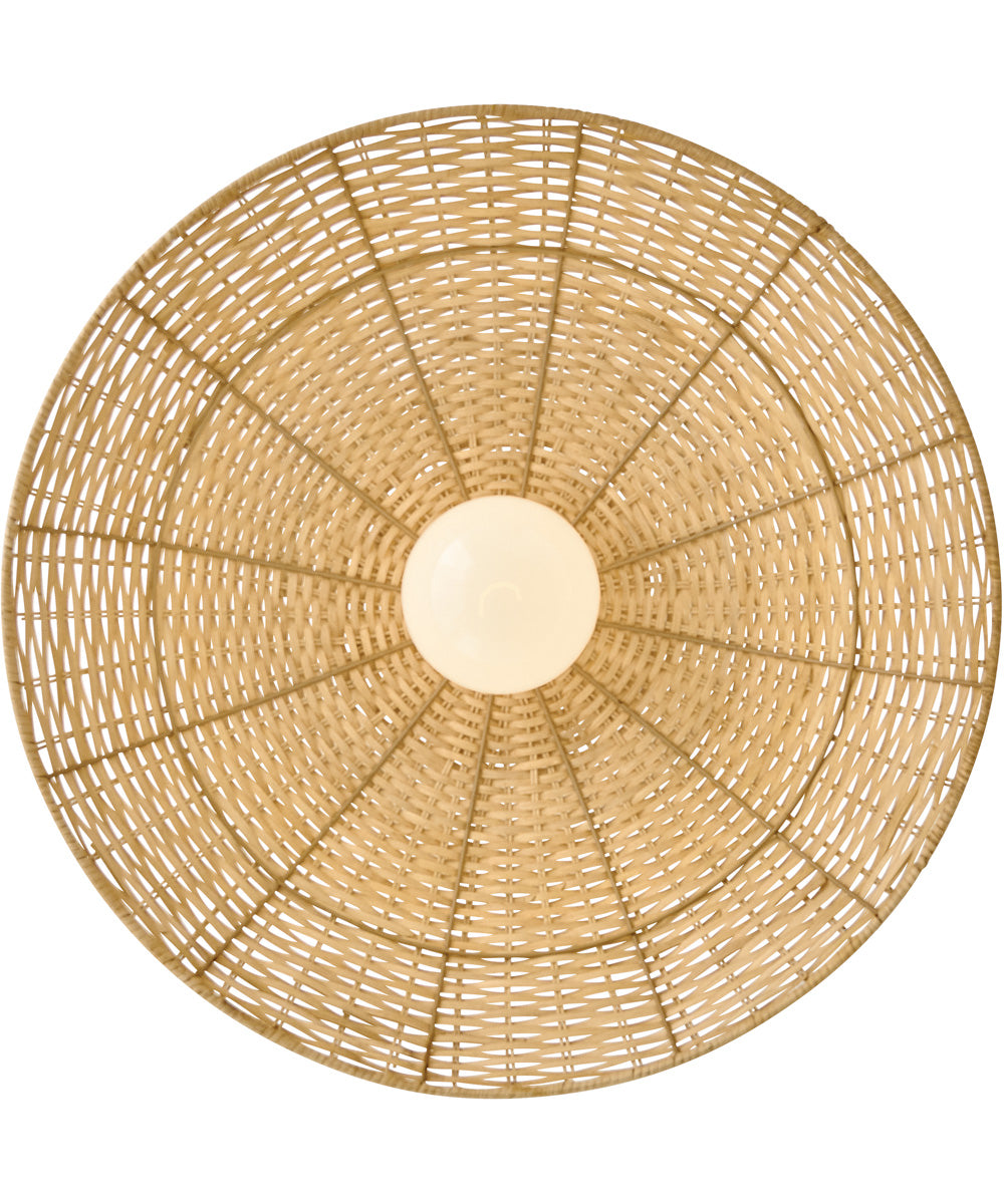 Pismo 1-Light Large Pendant in Lacquered Brass