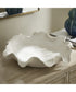 Wave Crest White Outdoor Bowl