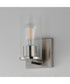 Livingston 1-Light Sconce Satin Nickel