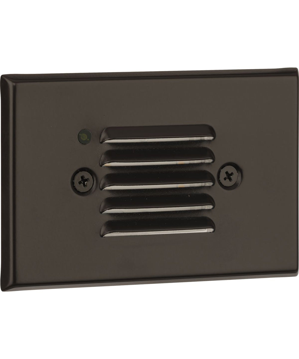 LED Indoor/Outdoor Integrated LED Wall or Step Light with Photocell Antique Bronze
