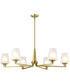 Lune 6-Light Chandelier Vintage Brass