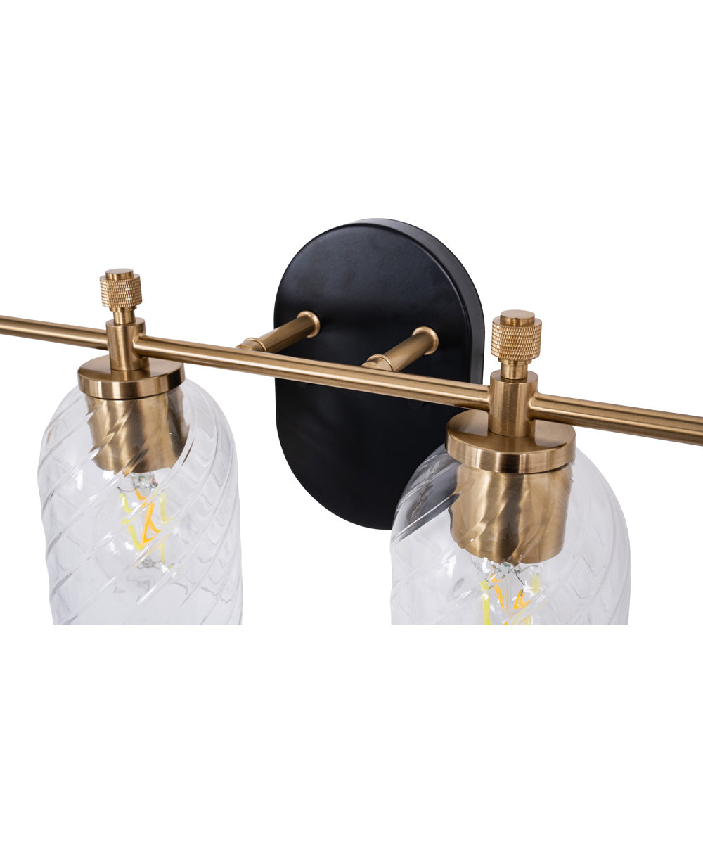 Council 4-Light Lighting Flat Black/Satin Brass