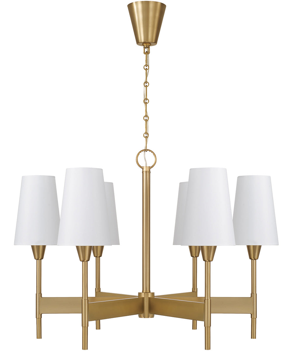 Leland 6-Light Chandelier Aged Brass