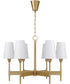 Leland 6-Light Chandelier Aged Brass