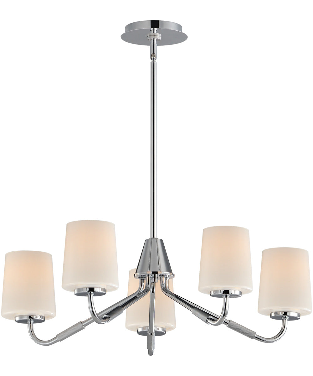 Durham 5-Light Chandelier Polished Chrome