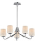 Durham 5-Light Chandelier Polished Chrome