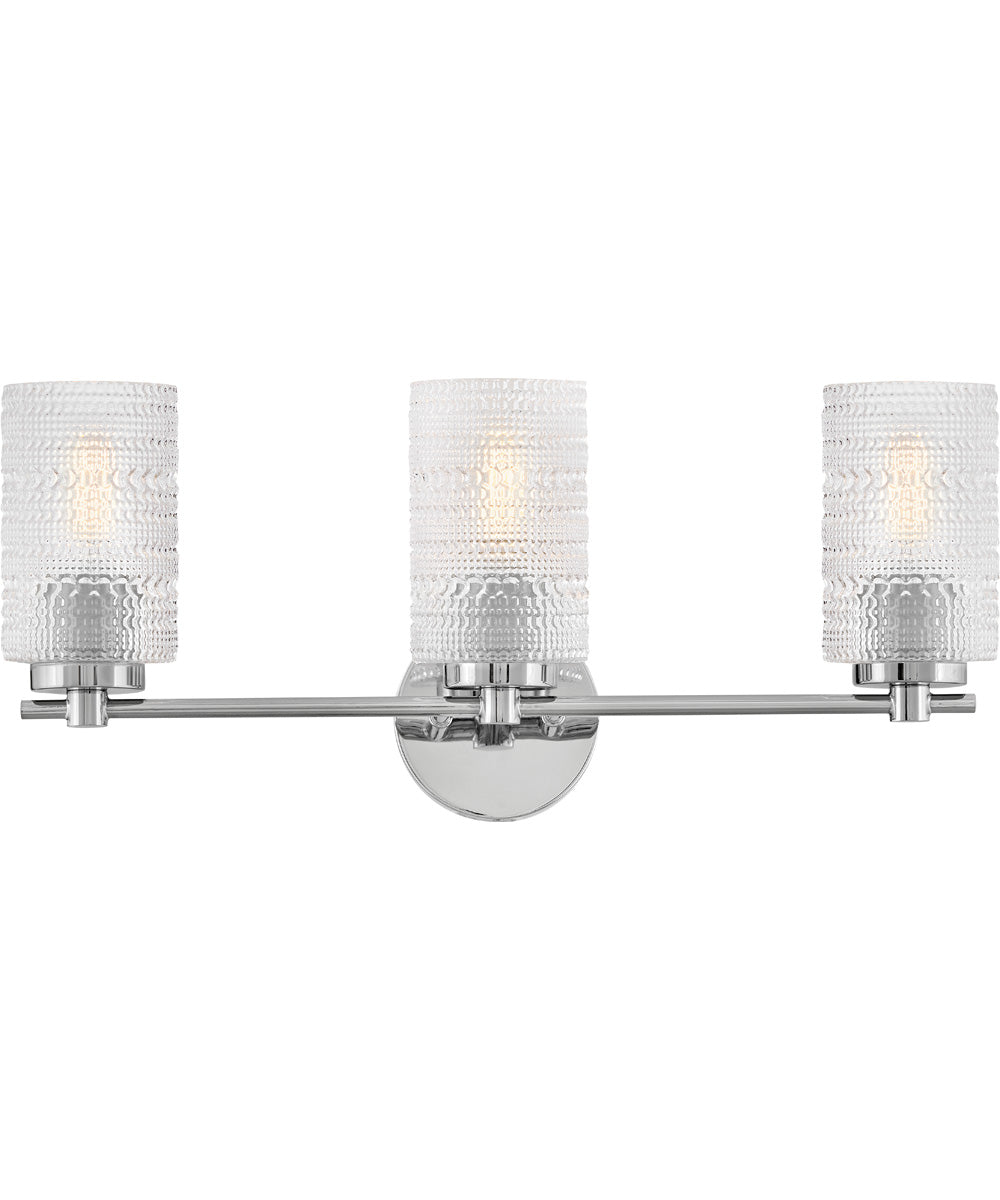 Mabel 3-Light Medium Three Light Vanity in Chrome