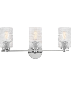 Mabel 3-Light Medium Three Light Vanity in Chrome