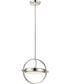 13"W Gyro 1-Light Pendant Polished Nickel