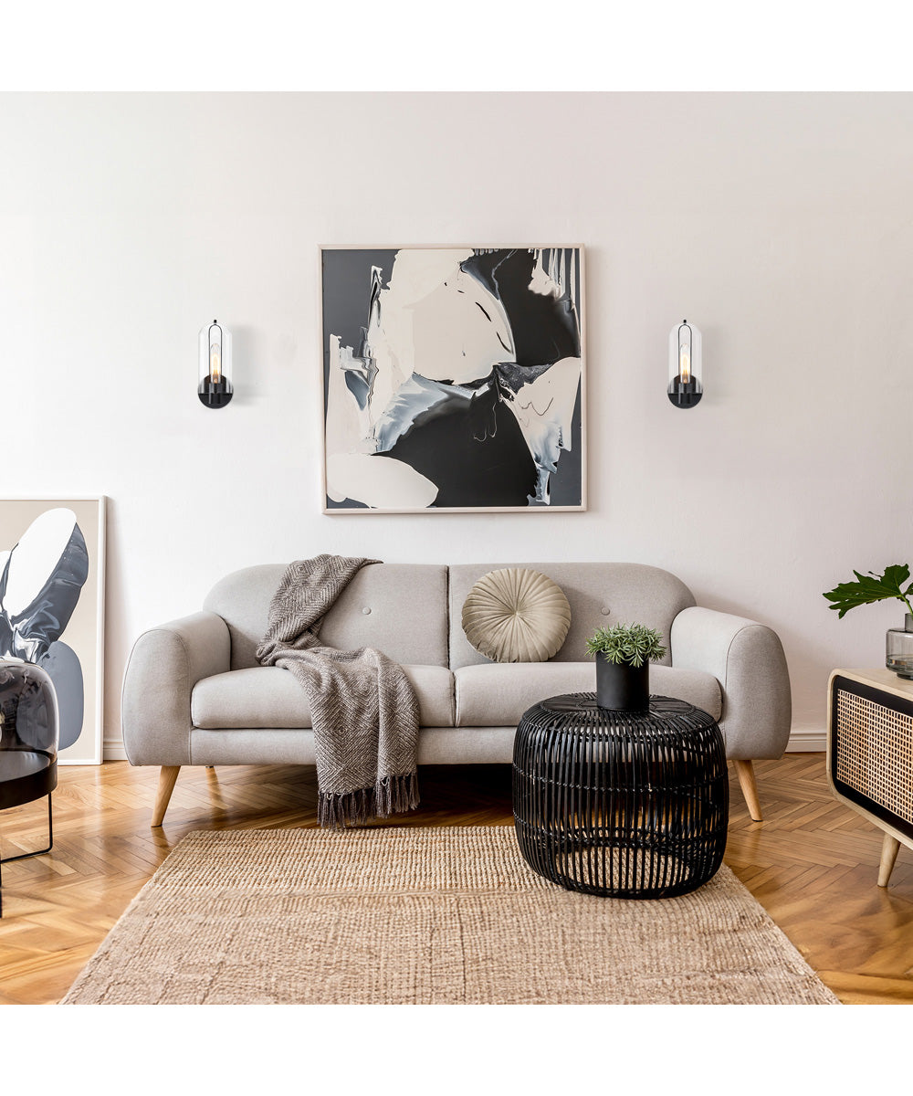 Skylar 1 Light Wall Sconce Matte Black