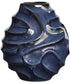 Helix Swirl Blue Outdoor Vase
