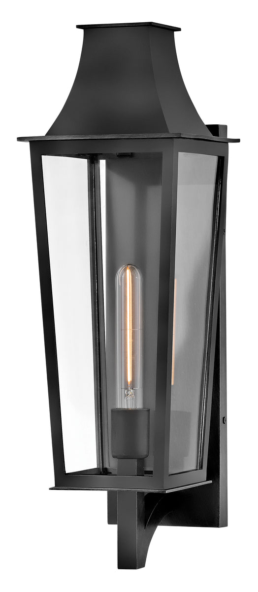 Georgetown Coastal Elements  1-Light Large Wall Mount Lantern in Black