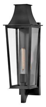 Georgetown Coastal Elements  1-Light Large Wall Mount Lantern in Black