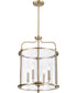 Yorktown 4-Light Pendant Burnished Brass