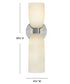 Tallulah 2-Light Medium Two Light Sconce in Polished Nickel