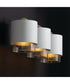 Weller 3-Light Vanity Matte Brass and White