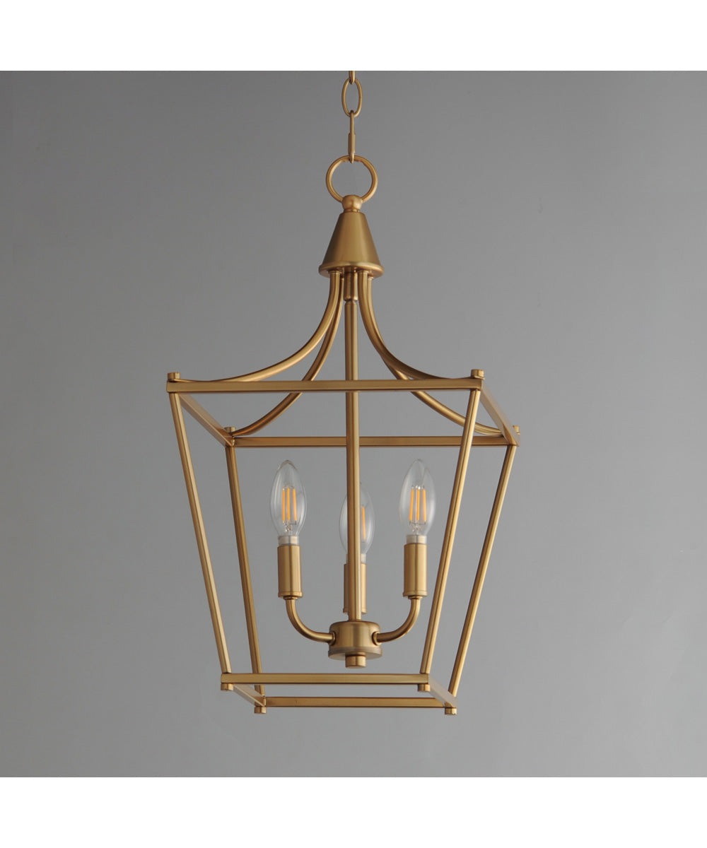 Clifton 3-Light Pendant Natural Aged Brass