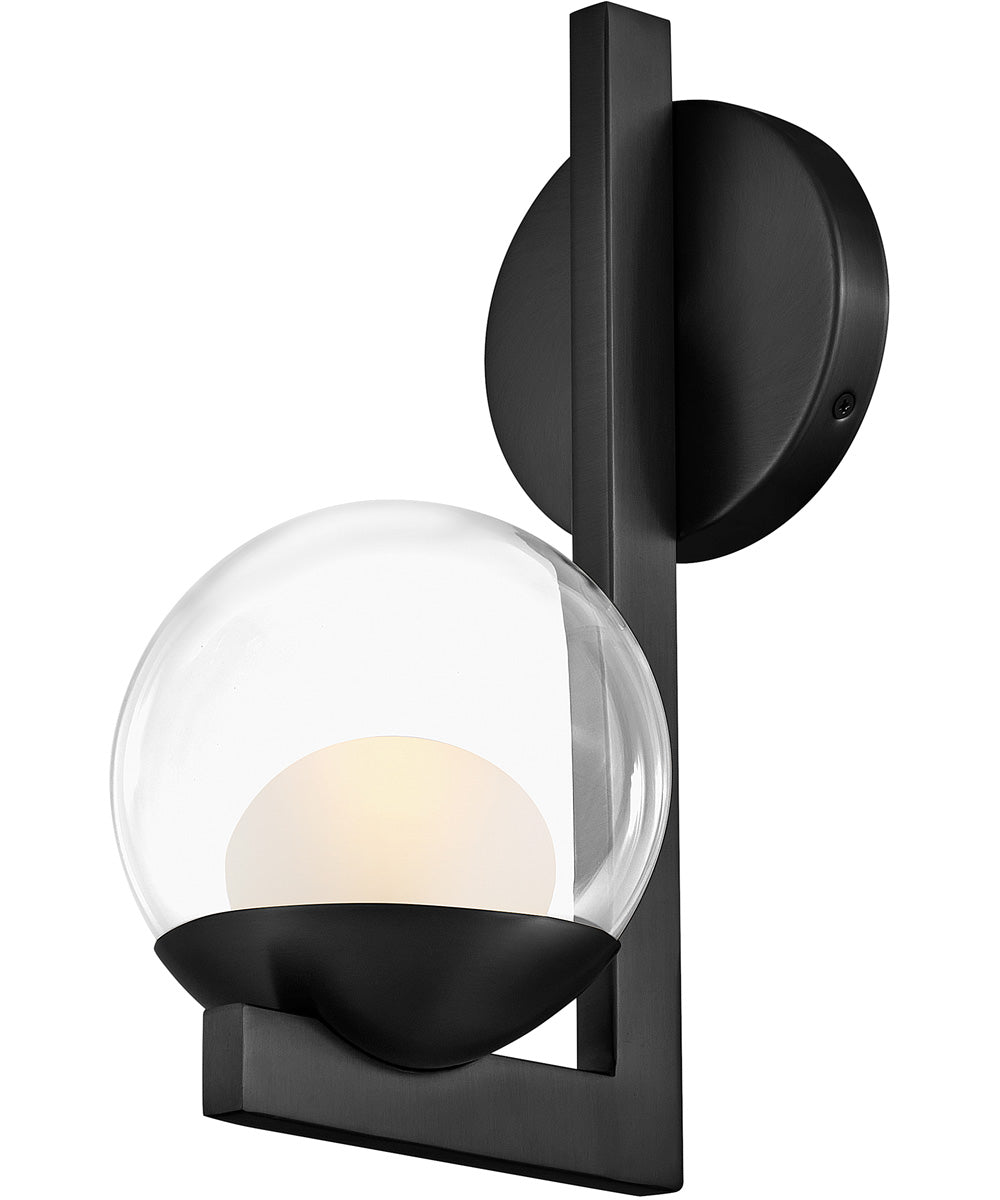 Sunni 1-Light Medium Single Light Sconce in Black