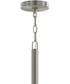 Mack 6-Light Chandelier with Layered Glass Shades Brushed Nickel